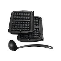 SEB Tefal XA724810 våffelplattor i aluminium för OptiGrill, 2-pa...
