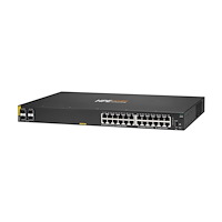 HP HPE Aruba Networking CX 6000 24p 10M/100M/1G Class4 PoE 4p SFP 1G 370W Switch - switch - 24 portar - Administrerad - rac...