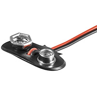 Goobay Goobay 11446, 9V, Syntetisk, Svart, Röd, -20