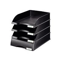 LEITZ Leitz Plus Standard - brevfack - för A4 - svart