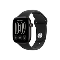 Apple Apple Watch Series 12 (GPS + Cellular) - svart aluminium - smart klocka med sportband - svart - 64 GB