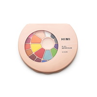 HIMI HIMI fast akvarellfärg – 24 färger, rosa / HIMI Solid Watercolour Set –24, Pans Pink Edition