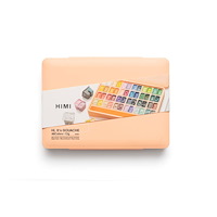HIMI HIMI Twin Cup gouachefärg – 48 färger, persika / HIMI Twin Cup Gouache Set 48 Peach Fuzz