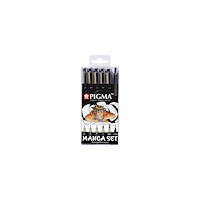Sakura Sakura Pigma Micron Manga – svarta fineliners, 6-pack / Manga Tool Set Pigma 6-pieces