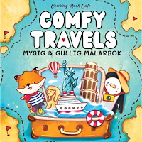 Coloring Book Cafe Comfy Travels : Mysig och gullig Cozy Coloring målarbok från Coloring Book Cafe (häftad)