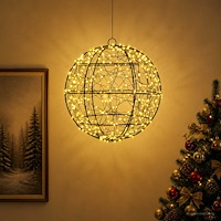 vidaXL Julfinialslampa 300 LED-lampor Varmvit Diameter 30 x 32 cm