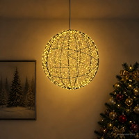 vidaXL Julfinialslampa 950 LED-lampor Varmvit Diameter 60 x 63 cm