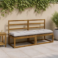 vidaXL Bänk Kuddar VIANEN 2 st 100% Polyester Vit 160 x 50 x 12 cm