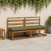 vidaXL Bänk kudde VIANEN 100% Polyester Olivgrön 200 x 50 x 12 cm
