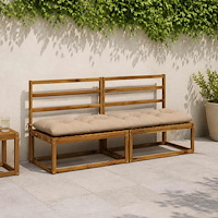 vidaXL Bänk kudde VIANEN 100% Polyester Sand 200 x 50 x 12 cm