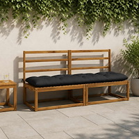 vidaXL Bänk kudde VIANEN 100% Polyester Mörkblå 200 x 50 x 12 cm