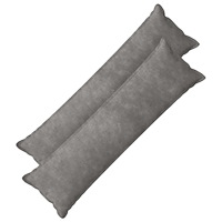 vidaXL Kudde med kudde HOUTEN 2 st Ljusgrå Mikrofiber Fleece