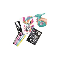 Airbrush Plush Airbrush Plush Airbrush Art miniposterkit, 5 tuschpennor, 5...