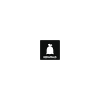 Bica® Piktogram, Bica®, vinyl, restavfall, HxBxL: 12 x 12 x 12 cm,...