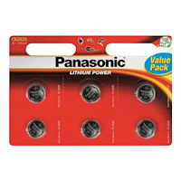 INSMAT Panasonic Lithium Power - Value Pack - batteri - 6 x CR2025 - Li