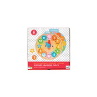 Petit Collage Multi-Language + Counting + Colors Wooden Learning Clock