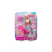 Barbie Barbie Bubbletastic Mermaid modedocka med bubbelblåsfunktion...