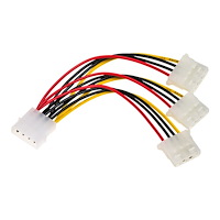 Akyga Akyga - strömdelare - 4 pin intern effekt till 4 pin intern effekt - 15 cm