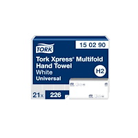 Essity Denmark A/S Handduksark, Tork Xpress, Multifold H2, 2-lagers, vit, förpa...