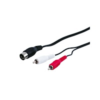 Goobay Goobay 50014, 2 x RCA, hankontakt, DIN (5-polig), hankontakt...