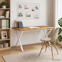 vidaXL Live Edge Matbord 160 x 70 x 75 cm Massivt Akaciaträ Vit