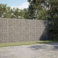 vidaXL Gabion med 5 mm tråd och 5x2,5 cm nät 300x100x150 cm