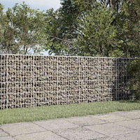 vidaXL Gabion med 5 mm tråd och 5x10 cm nät 200x50x100 cm