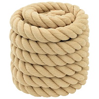 vidaXL Mångsidigt bruksrep 40 mm 25 m Naturlig PP