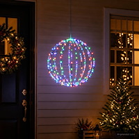 vidaXL Julspira med belysning 160 LED-lampor Mångfärgad