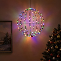 vidaXL Julspira med belysning 120 LED-lampor RGB Diameter 40 x 42 cm