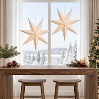 vidaXL Julbelysning RAAHE 2 st 10 LED-lampor Varmvit 45 x 6 x 45 cm