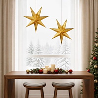 vidaXL Julbelysning RAAHE 2 st 10 LED-lampor Varmvit 60 x 6 x 60 cm