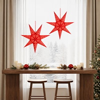 vidaXL Julbelysning RAAHE 2 st 10 LED-lampor Varmvit 60 x 6 x 60 cm