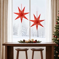 vidaXL Julbelysning RAAHE 2 st 10 LED-lampor Varmvit 45 x 6 x 45 cm