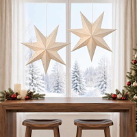 vidaXL Julbelysning RAAHE 2 st 10 LED-lampor Varmvit 45 x 6 x 45 cm
