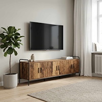 vidaXL TV-skåp 146 x 33 x 50 cm Gammalt trä Konstruerat trä