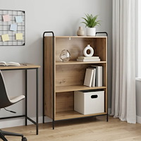 vidaXL Bokskåp 55,5 x 33 x 174 cm Konstruerat trä Artisan-ek