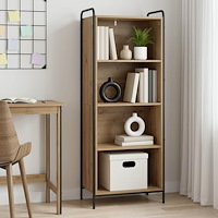 vidaXL Bokskåp 55,5 x 33 x 174 cm Konstruerat trä Artisan-ek