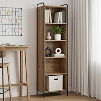 vidaXL Bokskåp 55,5 x 33 x 174 cm Konstruerat trä Artisan-ek