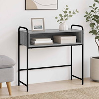 vidaXL Konsolbord Grå Sonoma 90 x 33 x 80,5 cm Konstruerat trä