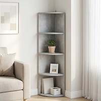 vidaXL Hörnhylla 4 nivåer 41,5 x 41,5 x 143 cm Konstruerat trä