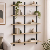 vidaXL Vägg hylla Sonoma-ek 79,5 x 13,5 x 102 cm Konstruerat trä