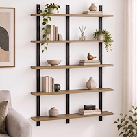 vidaXL Vägg hylla Artisan-ek 79,5 x 13,5 x 102 cm Konstruerat trä