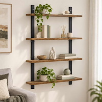 vidaXL Vägg hylla Gammalt trä 60.5 x 13.5 x 80.5 cm Konstruerat trä