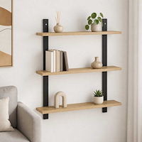 vidaXL Vägg hylla Sonoma-ek 60.5 x 13.5 x 58.5 cm Konstruerat trä