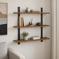 vidaXL Vägg hylla Gammalt trä 60.5 x 13.5 x 58.5 cm Konstruerat trä