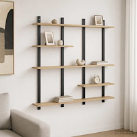 vidaXL Vägghylla Sonoma-ek 102 x 13.5 x 102.5 cm Konstruerat trä