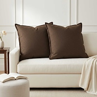 vidaXL Kuddöverdrag 6 st HOUTEN Brun 65 x 65 cm Faux Linne