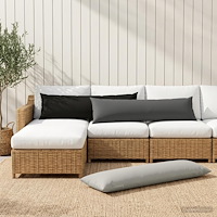 vidaXL Kasta Kudde 2 st HEERLEN Antracit 40 x 145 cm Polyester