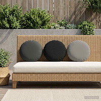 vidaXL Kasta Kudde 2 st HEERLEN Svart Diam. 30 cm Polyester